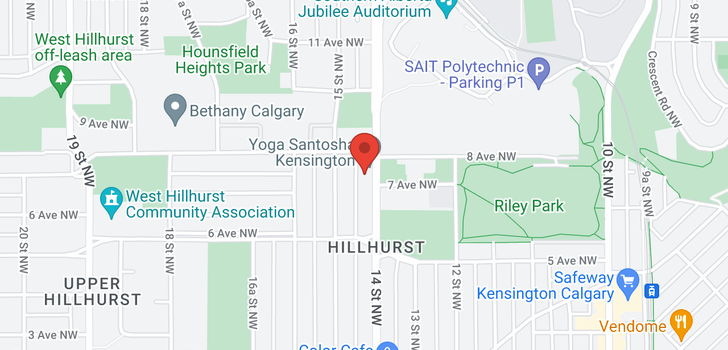 map of 424 1505 8 Avenue NW